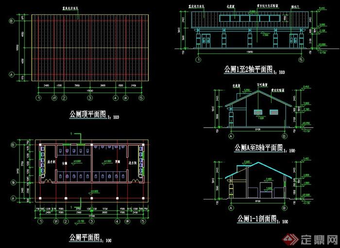 某公共厕所建筑设计方案图(1)