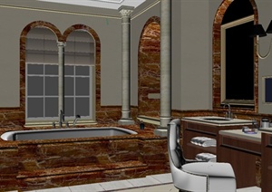 某厨房设计方案3DMAX模型