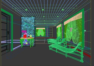 某现代办公室设计3DMAX模型素材参考