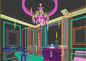 某工装欧式风格卫生间整体室内设计3DMAX模型