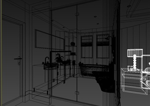 某住宅卫生间装饰设计3Dmax模型2