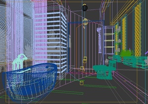 某公共空间卫生间设计模型3DMAX