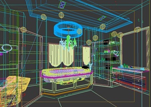 某欧式居住空间室内设计3DMAX模型
