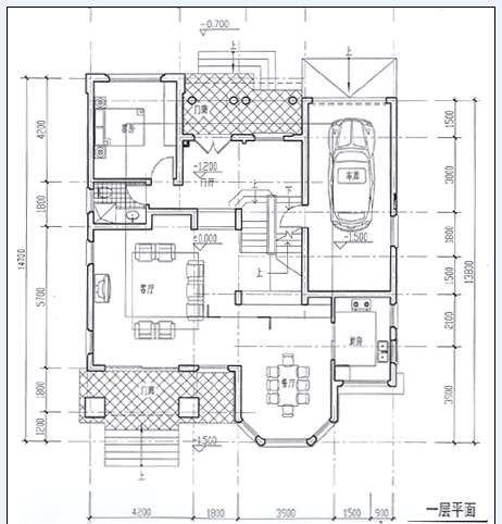 某四层独栋别墅带地下室建筑设计平面方案（含效果图）