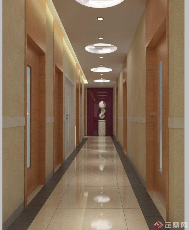 某医院室内装潢设计概念方案（su模型+cad+效果图）(4)