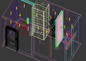 某室内住宅中式风格卫生间装饰设计3DMAX模型