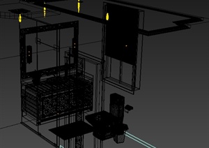 某住宅空间卫生间室内装潢3DMAX模型
