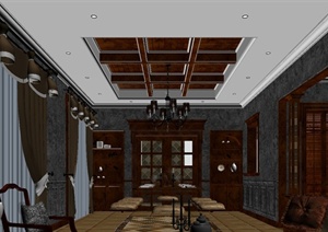 某室内空间设计方案3DMAX模型4