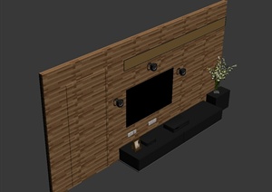 某电视背景墙设计方案3DMAX模型15