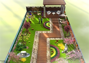某市人民医院屋顶花园设计方案（PSD格式）