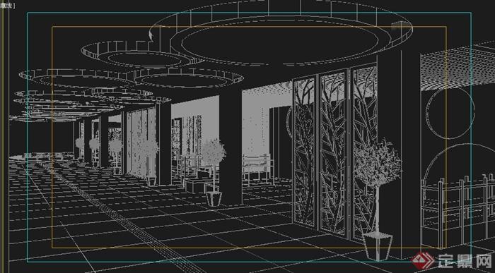 某商场卖场专卖店室内设计3DMAX模型(1)