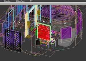 某现代小型餐厅室内设计3DMAX模型