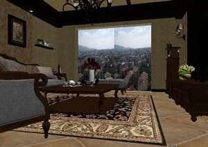 某客厅设计方案3DMAX模型13