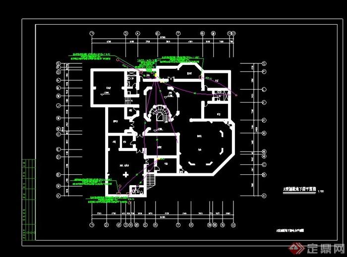 某别墅建筑设计电气方案图(1)