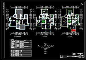 某花园别墅住宅建筑设计电气图CAD图纸