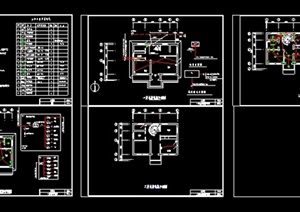 某两层别墅建筑设计电气图CAD图纸