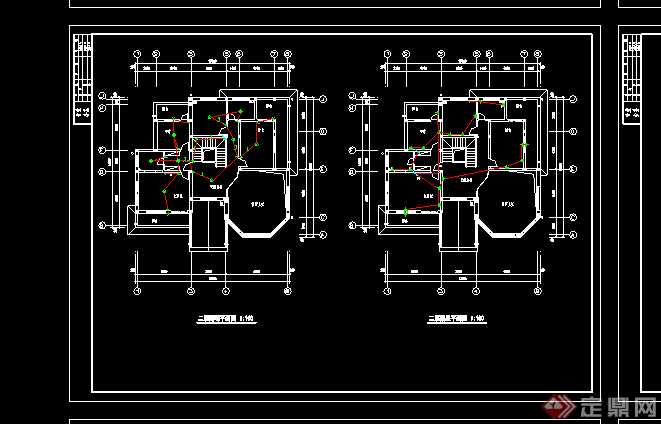 某个别墅电气成套图纸设计CAD图纸参考(2)