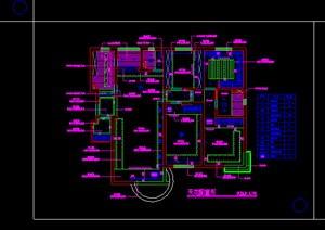 某公馆电气施工及装修图设计CAD