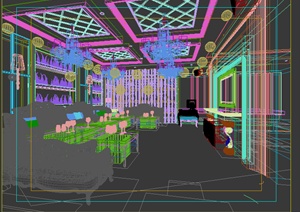 某现代商业空间大厅设计3DMAX模型