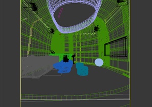 某现代娱乐空间包间模型设计3DMAX2