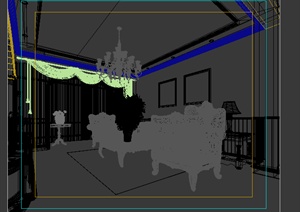 某室内空间餐厅设计3DMAX模型素材2