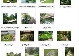 园林景观设计素材——园路汀步图集（jpg格式）