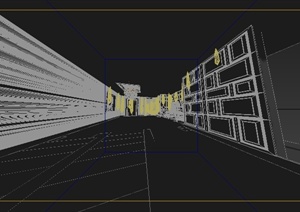某公共空间过道走廊室内设计3DMAX模型