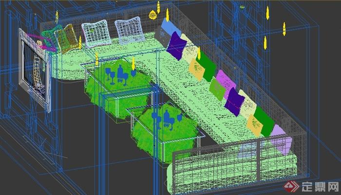 某现代ktv包间装饰设计3dmax模型(1)