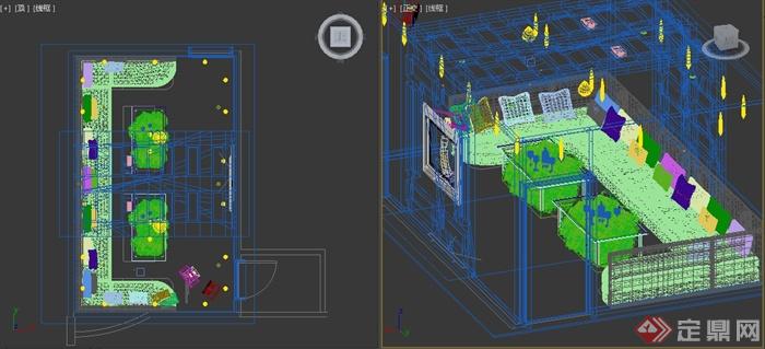 某现代ktv包间装饰设计3dmax模型(2)