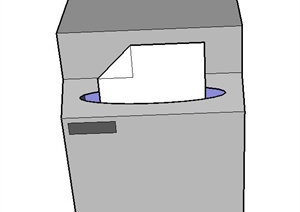 某碎纸机设计SU(草图大师)模型素材