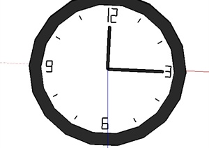 设计素材之钟表设计SU(草图大师)模型