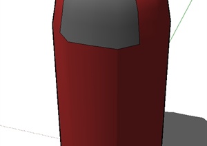 某子弹形状垃圾桶SU(草图大师)模型