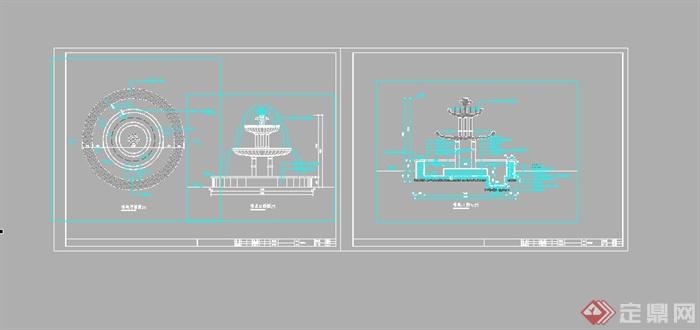 某室外广场喷泉设计图纸(1)