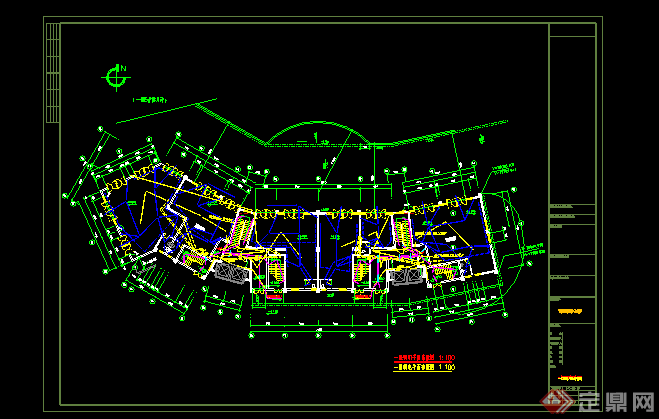 某19f住宅楼电气平面图设计CAD(2)