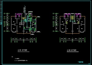 某多层住宅楼建筑设计电气图（1）