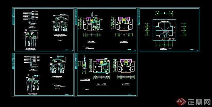 某多层住宅楼建筑设计电气图（1）(2)