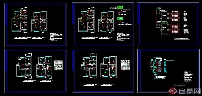 某小区住宅楼建筑设计电气图（两套方案）(1)
