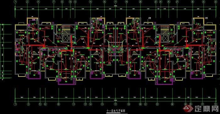 某高层商住楼建筑设计电气图2(1)