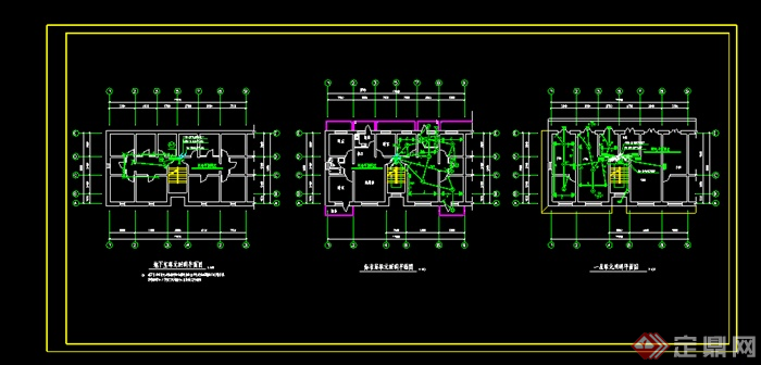 某集中抄表式多层住宅楼施工图设计CAD(1)