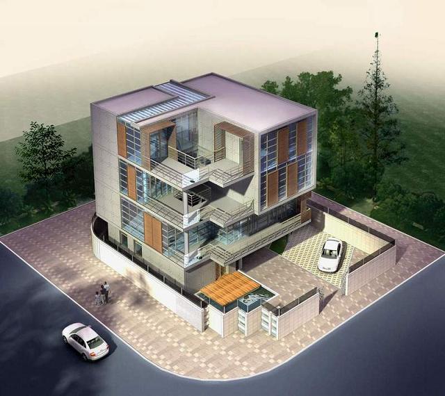 某两层别墅建筑设计施工图（dwg格式）1(1)