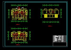 某住宅单元楼建筑设计电气图