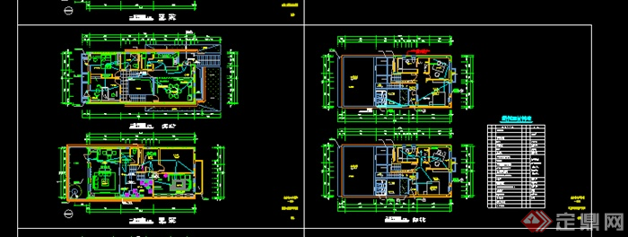 某世博住宅（别墅）示范楼电气图CAD设计(1)