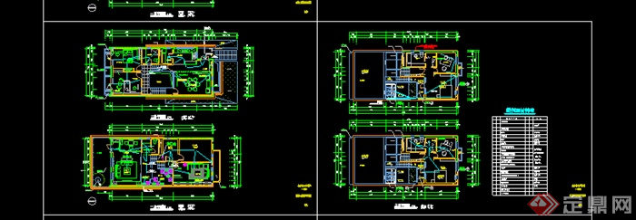 某世博住宅（别墅）示范楼电气图CAD设计(2)