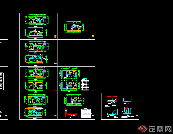 某世博住宅（别墅）示范楼电气图CAD设计(3)