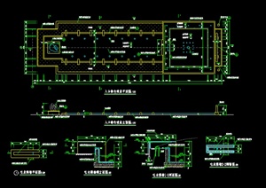 某入口水景喷泉设计施工图CAD图纸