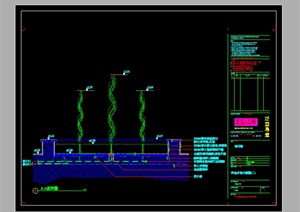 某水景喷泉设计参考CAD施工图