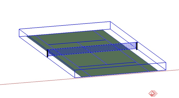 某运动场网球场设计SU模型素材(2)