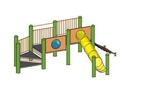 某儿童游乐设施设计SU(草图大师)模型素材