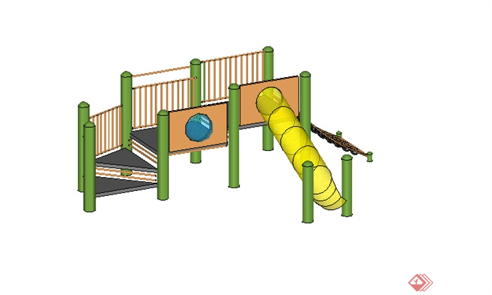 某儿童游乐设施设计SU模型素材(1)