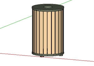 某垃圾箱垃圾桶设计SU(草图大师)模型素材2